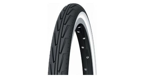 Pneu ville michelin city junior 20 (etrto 406) tubetype rigide noir blanc