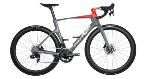 Bmc teammachine r 01 tre sram force etape axs 12v 700mm iron grey / neon red | taglia 54 (172-180cm) | prodotto rigenerato