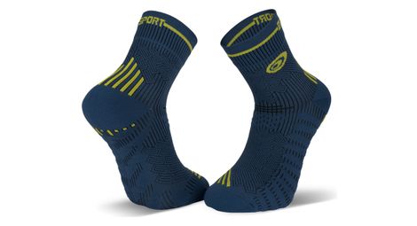 Chaussettes bv sport run marathon bleu jaune