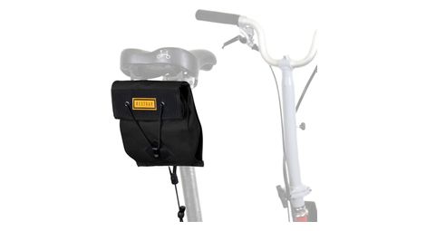 Restrap city saddle bag small para bicicleta plegable negro