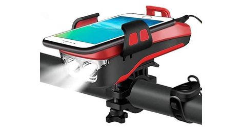 Phare 550 lumen - support téléphone vélo avec powerbank - rechargeable - avec klaxon