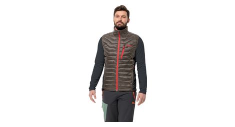 Gilet sans manche jack wolfskin routeburn pro marron