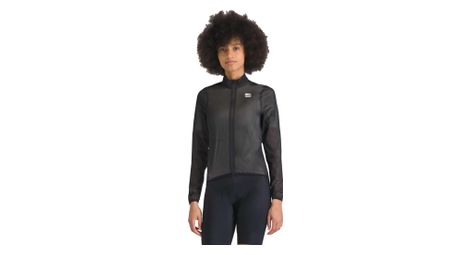 Chaqueta de manga larga sportful aqua light para mujer negra