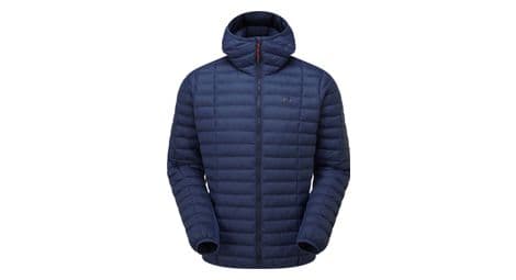 Doudoune mountain equipment particle hooded bleu