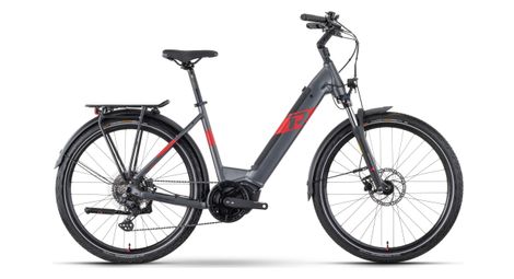 VTC Électrique Raymon TourRay E 6.0 Wave Tektro M350 9V 630Wh 27.5'' Gris 2024 T.M 165/175cm - Produit Reconditionné