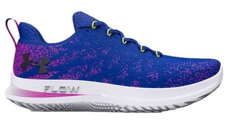 Chaussures de running under armour velociti 3 bleu/rose