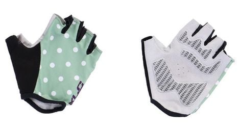 Mitaines xlc cg s10 vert a pois blanc