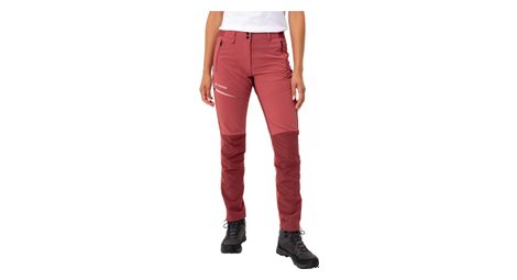 Pantalones de travesia para mujer vaude elope rojo