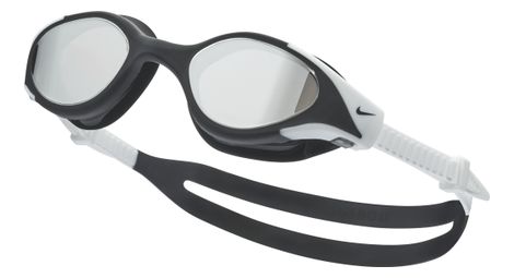 Gafas de natación Nike Swim Flex Fusion Pro con cristales espejados, negro/blanco