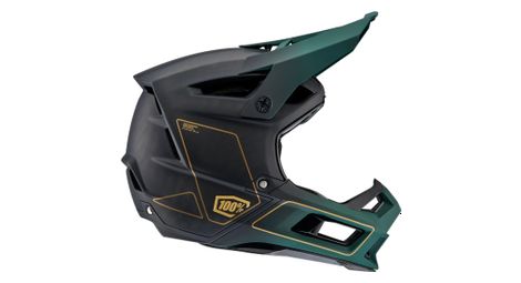 100% casco integral aircraft 2 verde/oro/negro l (58-61 cm)