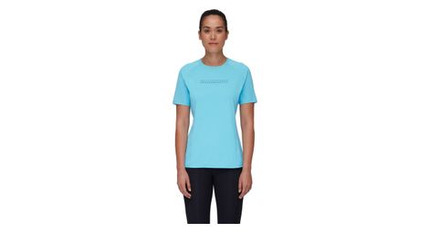 T shirt femme mammut selun fl logo bleu
