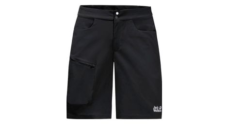 Pantalón corto jack wolfskin tourer negro hombre