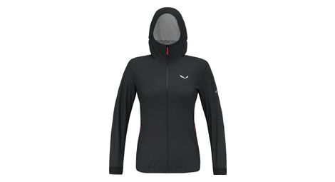 Giacca a conchiglia da donna salewa puez aqua black s