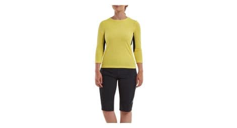 Maillot altura kieder ligero demanga 3/4 para mujer amarillo