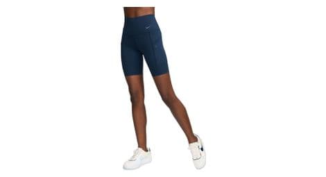 Pantalón corto nike go high rise 8in azul, mujer