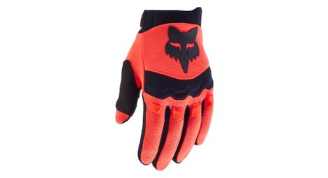 Gants longs fox dirtpaw junior orange fluo