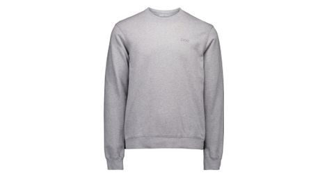Sudadera poc cuello redondo hombre gris