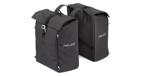 Paire de sacoches de porte bagages xlc ba s93 35 l gris anthracite