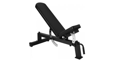 Banc de musculation professionnel gorilla sports ® - banc multi-incliné noir en acier avec charge maximale de 250 kg