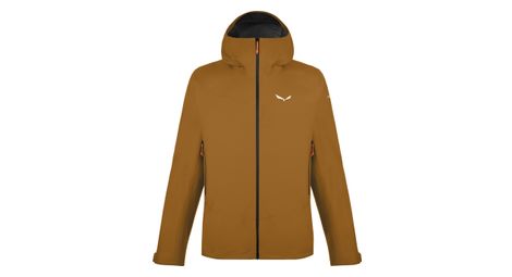 Chaqueta impermeable salewa puez gore-tex paclite marrón s