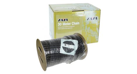 Chaine velo city 1 3v taya noir rouleau de 30m avec 30 connecteurs