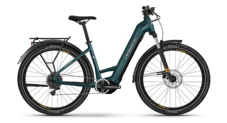 Haibike trekking 4 low elektrische hybride fiets microshift 10s 27,5'' 720wh blauw 2024