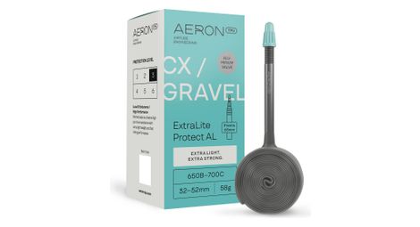 aeron tpu cx gravel extralite protect al reinforced inner tube 650b 700c presta 65 mm
