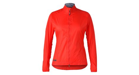 Chaqueta bontrager circuit rain radiactiva roja