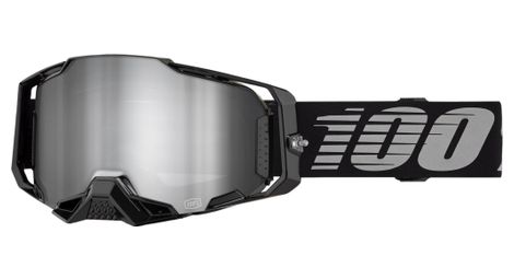 Masque 100% Armega Black/Verre Mirror Silver