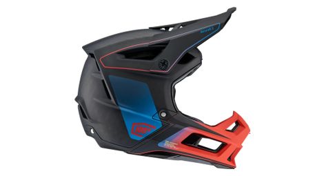 100% casco integral avión2 azul/rojo/negro