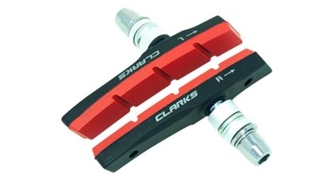 Porte patin vtt/e bike/vae clarks a vis v-brake asymetrique renforce rouge (pr)