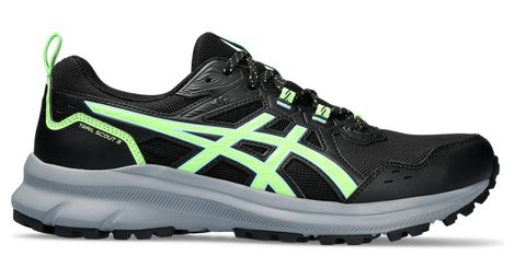 Asics trail running shoes trail scout 3 black green 46