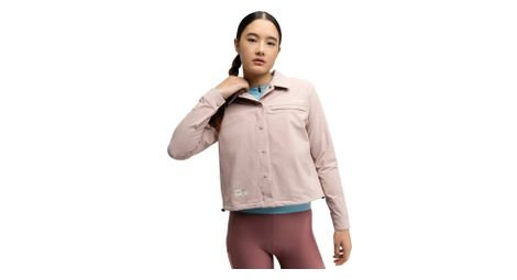 Surchemise été cyclisme gravel femme Emberly Brown Marron