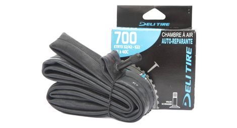 Chambre à air vélo- DELI TIRE - AV -Schrader 35 mm avec gel anti-crevaison Autoreparante