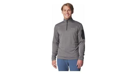 Columbia tech 1/4 zip t-shirt grijs