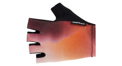 Gants courts unisexe santini ombra orange