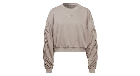 Sweatshirt femme reebok studio knit fashion cover-up