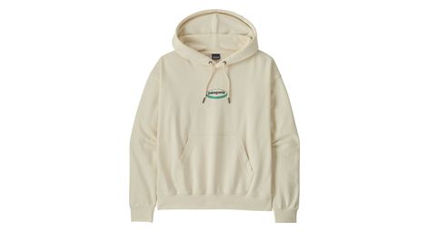 patagonia 95 oval logo daily hoody white women s hoodie