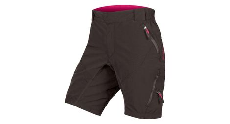 Pantalones cortos deportivos endura hummvee ii para mujer con forro negro xs