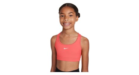Sujetador deportivo nike swoosh rosa para niña