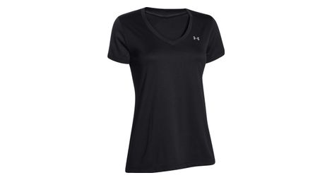 Under armour tech ss solid 1255839 002 femme t shirt noir