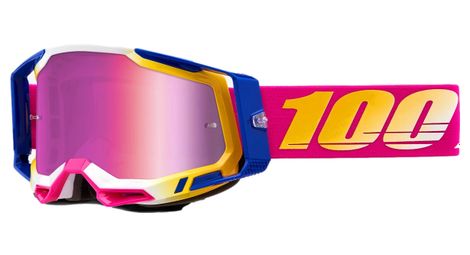 Masque 100 racecraft 2 mission verres miroire rose