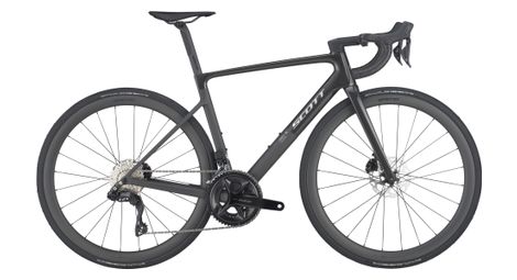 Scott addict rc 30 road bike with shimano 105 di2 12 speed drivetrain 700 mm black
