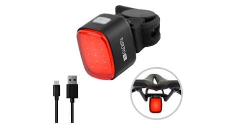 Lumiere velo arriere puissante 50 lumens avec 4 modes, étanche ipx65 rechargeable usb c jusqu'a 10h d'autonomie