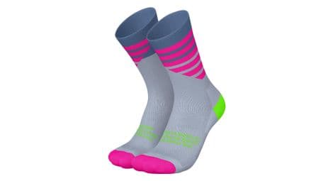 Chaussettes incylence birthday edition 6 gris rose