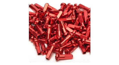Reverse Aluminium Speichenköpfe Rot (x38)