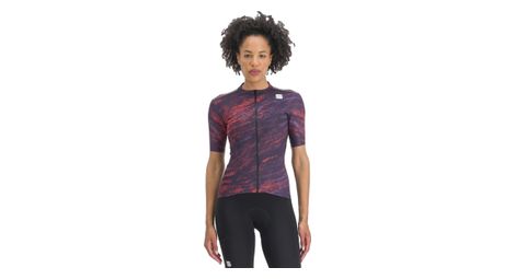 Maillot sportful cliff supergiara de manga corta para mujer morado/rosa s