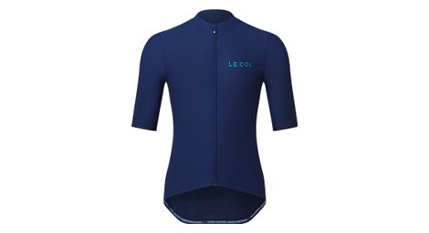 Maillot manches courtes le col leger hors categorie bleu navy