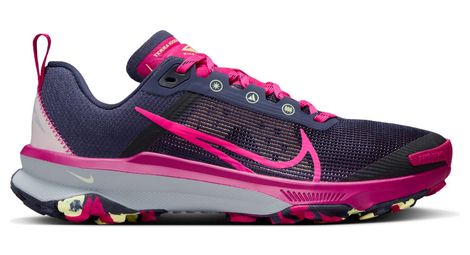 Zapatillas trail running nike react terra kiger 9 rosa azul mujer 40.1/2