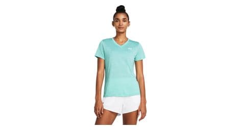 Maillot manches courtes under armour tech twist bleu femme